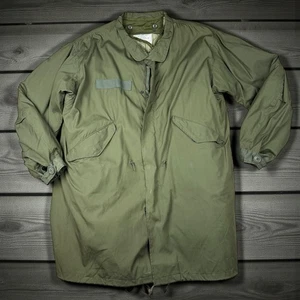 Vintage 70s US Army Military Fishtail Parka Extreme Cold Weather Size Small M65 - Picture 1 of 7