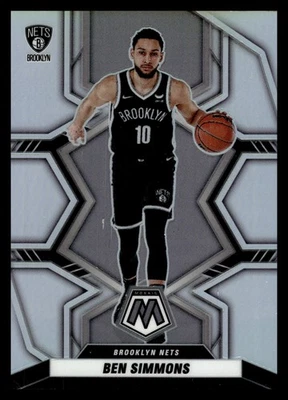 2021-22 Panini Mosaic Silver #9 Ben Simmons Brooklyn Nets - Image 1 of 2