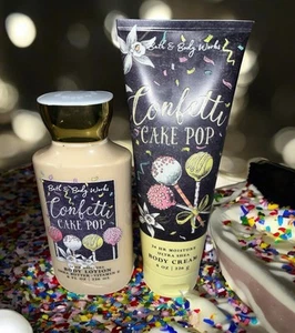 Bath & Body Works CONFETTI CAKE POP Loción Corporal y Crema Corporal Set Nuevo - Imagen 1 de 6