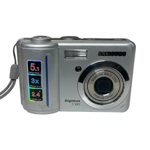 Cámara digital Samsung Digimax S500/Cyber530 5,1 MP - plateada para piezas - Imagen 1 de 4