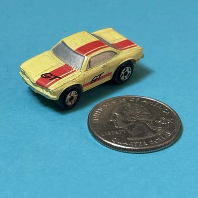 MICRO MACHINES Loose Chevy Corvair GT Yellow with Red stripe vintage GALOOB 25( - Image 1 of 2