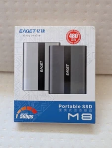 SSD portable EAGET 480 Go rapide USB 3.2 / stockage externe compact et fiable - Photo 1/11