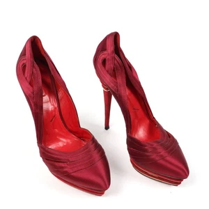 Cesare Paciotti rote Satin Plateau Stiletto Heels Größe EU 40 / US 10 - Bild 1 von 7