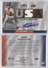 2009 USA Baseball Box Set Triple Jersey 16U National Team Ricardo Jacquez Auto