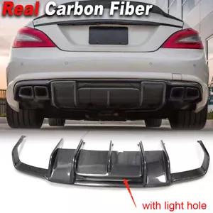 Labio difusor parachoques trasero para automóvil Benz W218 CLS550 CLS63 AMG 2011-2014 1 PIEZA negro - Imagen 1 de 11