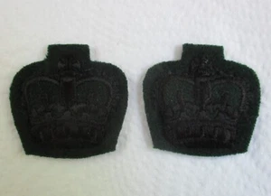 Paar britische Armee: "GURKHA RIFLES MAJOR'S RANG ABZEICHEN" (Top, 1990er Ära) - Bild 1 von 6