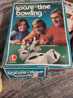 Vtg Lakeside Table Top Dice Game Spare -Time Bowling Incomplete  - Image 1 of 4