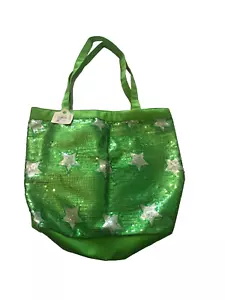Neu Stern Glitzer Tasche grün für Frau kleine Mängel - Bild 1 von 2