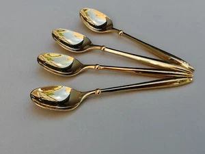 Auerhahn Selection 4x kleine Löffel, Mokkalöffel ca. 12 cm, vergoldet - Imagen 1 de 6