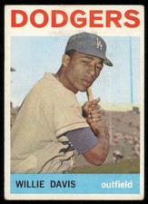 1964 TOPPS WILLIE DAVIS LOS ANGELES DODGERS #68 VG - CORNERS