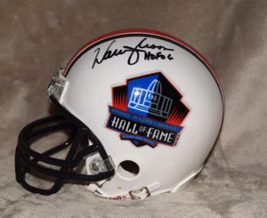 MINI CASCO FIRMADO WARREN MOON SALÓN DE LA FAMA CON CERTIFICADO DE AUTENTICIDAD - Imagen 1 de 5