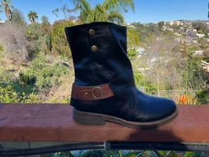 Womens calf high boots size 40 Black - Picture 1 of 2