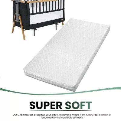 NEW TUTTI Bambini CoZee Bedside Crib Replacement Mattress Breathable 80.5x51x5cm - Image 1 of 4