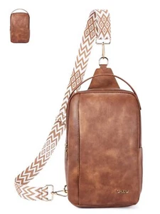 Large Crossbody Bags for Women PU Leather Sling Bag Fanny Packs for Women Cro... - Picture 1 of 8