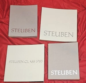 4 ea Steuben Glass Catalogs 1981 -1982 1985-1986 1989 + 1981-1982 Price Guides - Picture 1 of 3