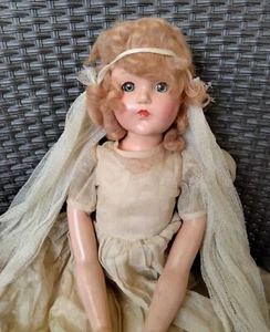 Muñeca novia Effanbee Anne Shirley 1939 vintage - 20" de alto - Imagen 1 de 12