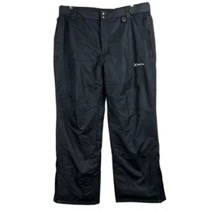 Arctix Mens Adjustable Waist Insulated Snow Pants Size XL 40-42 Black Polyester - Picture 1 of 12
