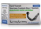 Produktbild - AHK für Ford Transit/Tourneo Custom 13-16 abnehmbar BRINK +13pol E-Satz JAEGER