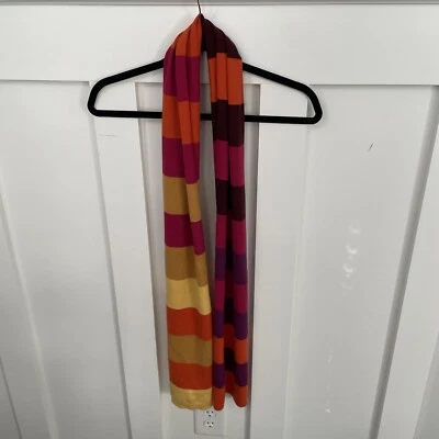 Bufanda Lacoste a rayas multicolor 100 % lana Foto 1 de 4