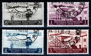 ISOLE DELL'EGEO 1940 - 1ª mostra triennale terre d'oltremare POSTA AEREA (USATI) - Picture 1 of 1