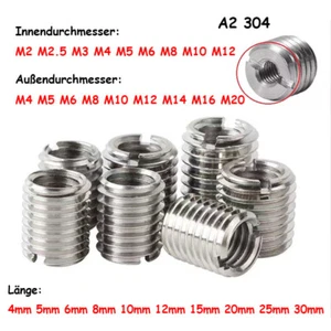M4-M20 zu M2-M12 Außen auf Innengewinde Adapter Fitting Reduzier Gewindeeinsätze - Bild 1 von 6