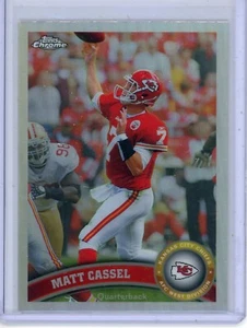 2011 Topps Chrome Matt Cassel 107 Refractor Kansas City Chiefs - Picture 1 of 1