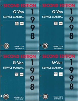 Chevy Express GMC Savana G 1998 furgoneta juego manual de taller -2da edición- G1500 G2500 G3500 Foto 1 de 2