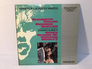 Who's Afraid of Virginia Woolf LASERDISC Elizabeth Taylor Richard Burton Wolf - Picture 1 of 2