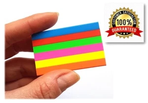 Regenbogen Radiergummi Qualität hell schön Radiergummi Kinder Party Tasche Schule x 1 im Beutel - Bild 1 von 8