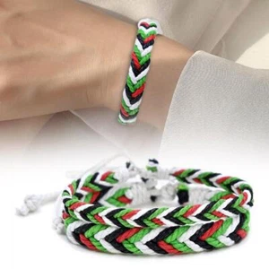 Palestinian Bracelet Beaded Bracelet Palestine Country d Wristban Flag L6N8 - Picture 1 of 16