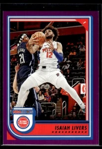 2021-22 Panini Hoops Isaiah Livers Purple Detroit Pistons - Bild 1 von 2