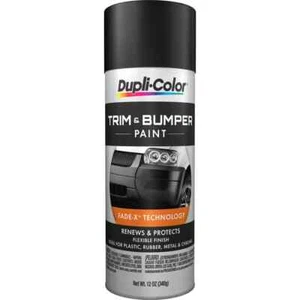 Duplicolor Hood Bumper & Trim Paint Satin Black Plastic Fibreglass ref VHT SP27 - Picture 1 of 4