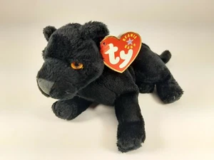 Juguete de peluche TY Beanie Baby Babies Midnight Black Panther 23-12-2003 - Imagen 1 de 4