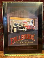1992 Fallbrook Vintage Car Show Signed Print David Doherty  Model A & Mustang