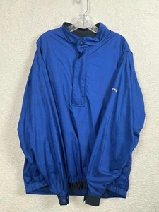 Dryjoys by Footjoy Pullover Uomo Grande Blu Giacca a Vento Golf Camicia Giacca - Foto 1 di 13