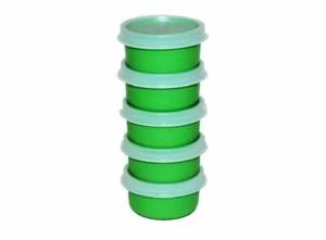 Tupperware Smidgets Set di 5 contenitori verdi NUOVO - Foto 1 di 1