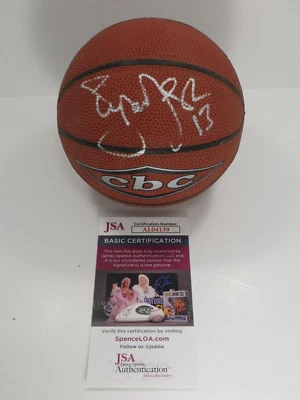 Phoenix Suns Dallas Mavs Lakers Nets STEVE NASH SIGNED MINI BASKETBALL JSA COA - Image 1 of 4