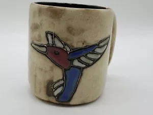 Design by Mara Mexico Studio Art Pottery Hummingbird/Dragonfly Mug Signed & Numb - Picture 1 of 5