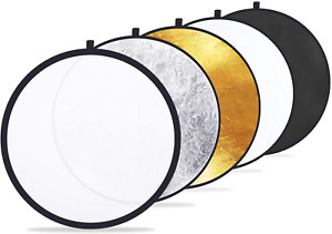 Reflector de luz kit iluminacion para fotografia fotografico 24'' 5 en1 plegable