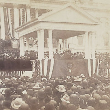 President McKinley Inaugural Address 1901 Inauguration Capitol Stereoview L205