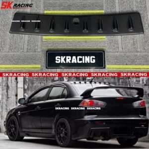 Carbon Fiber Rear Roof Spoiler Wing Fits 2008 - 2015 Mitsubishi Lancer EVO X 10 - Picture 1 of 17