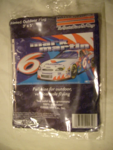 NASCAR MARK MARTIN # 6 VALVOLINE 36"X60" FLAG WITH GROMMETS Cover