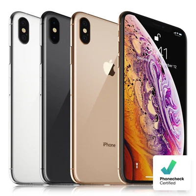 Apple iPhone XS 64GB 256GB 512GB - Unlocked - All Colours - GOOD CONDITION - Image 1 of 4