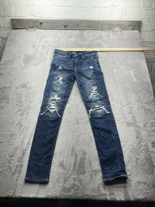 Jean American Eagle homme 28x32 bleu denim athlétique skinny AirFlex + AE décontracté - Photo 1/17