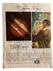 Vintage Elgins Uhr Werbung 1946 Collier's 14. Dezember - Bild 1 von 1