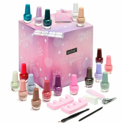 TECHNIC Nail Polish Advent Calendar Gift Set Makeup Varnish Xmas Girls Kids Women's