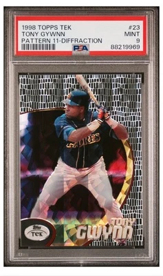 PSA 9 1998 Topps Tek - Tony Gwynn Pattern 11 Diffractor 💥  - Image 1 of 2