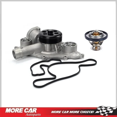 Water Pump w/ Thermostat for Chrysler 300 Dodge Charger Magnum Challenger Jeep Foto 1 de 4