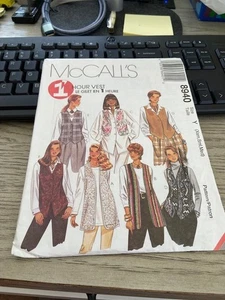 McCall's 8940 Vest Size Y (XSM-S-M) Uncut - Picture 1 of 2