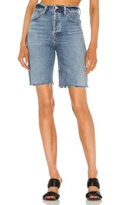 Bermuda pantaloncino denim Agolde taglia 23 anni 90 vita pizzicata vita alta donna - Foto 1 di 4